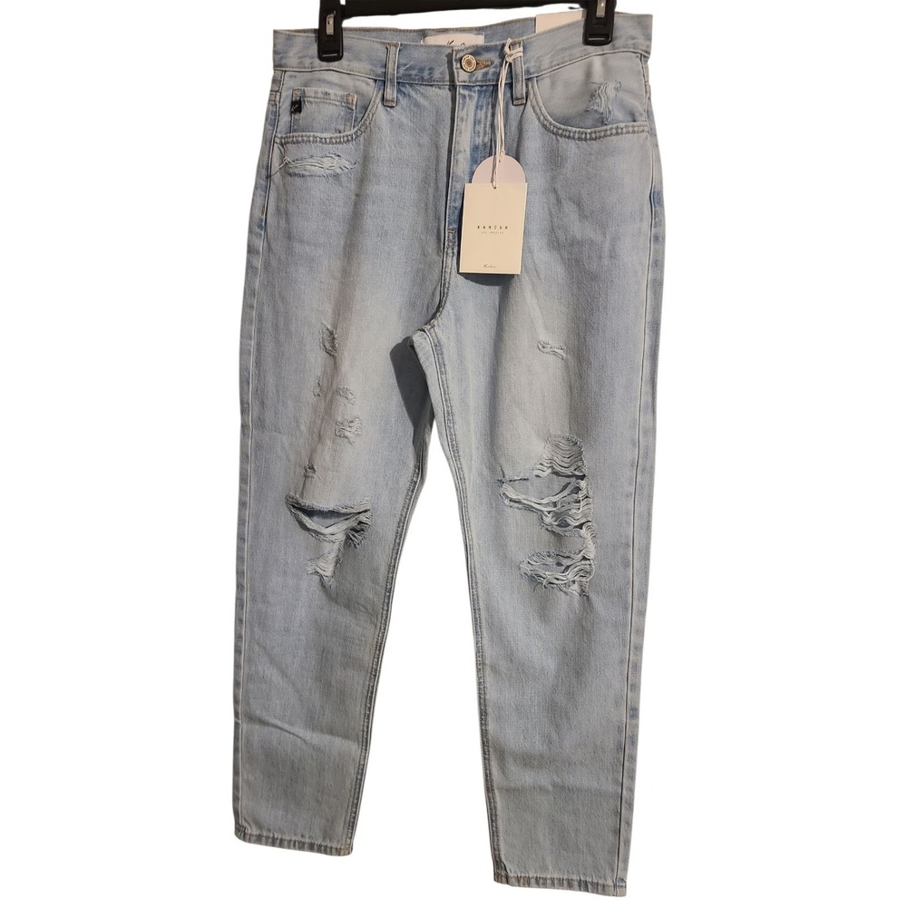 Kancan Womens Size 7/27 High Rise Jeans Leg‎ Distressed